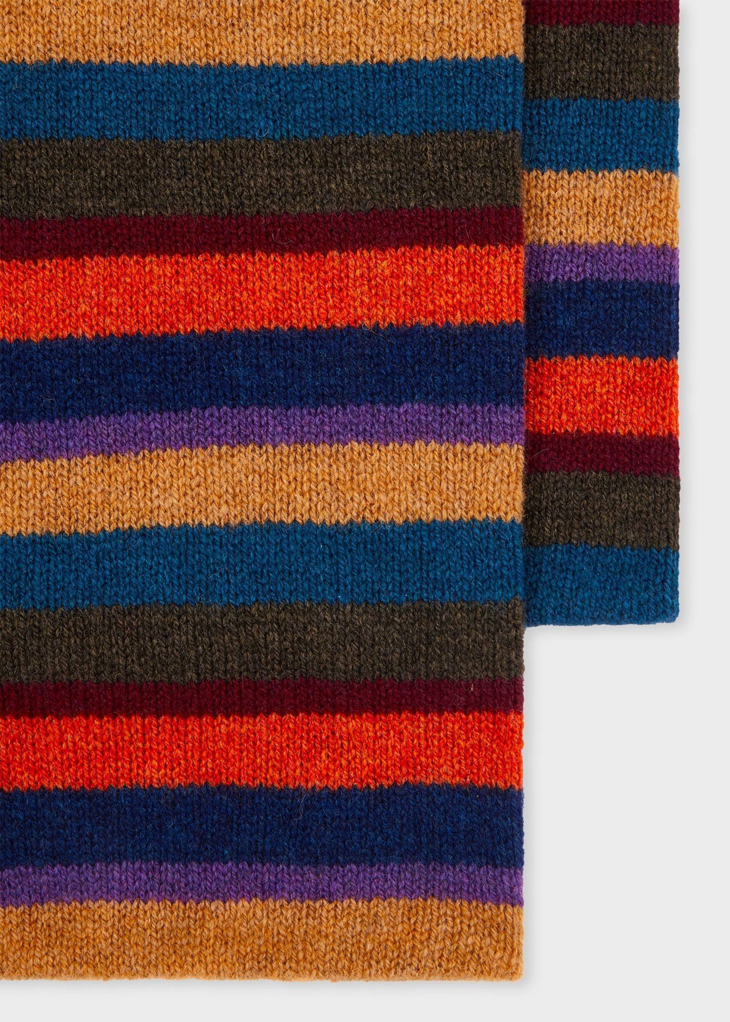 "Seasonal Stripe" ウールマフラー