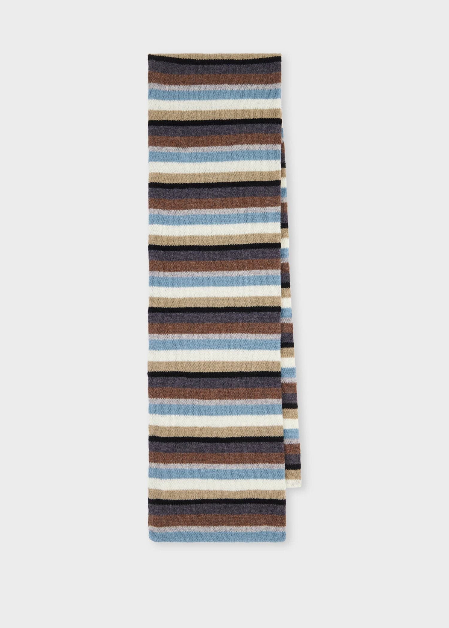 "Seasonal Stripe" ウールマフラー