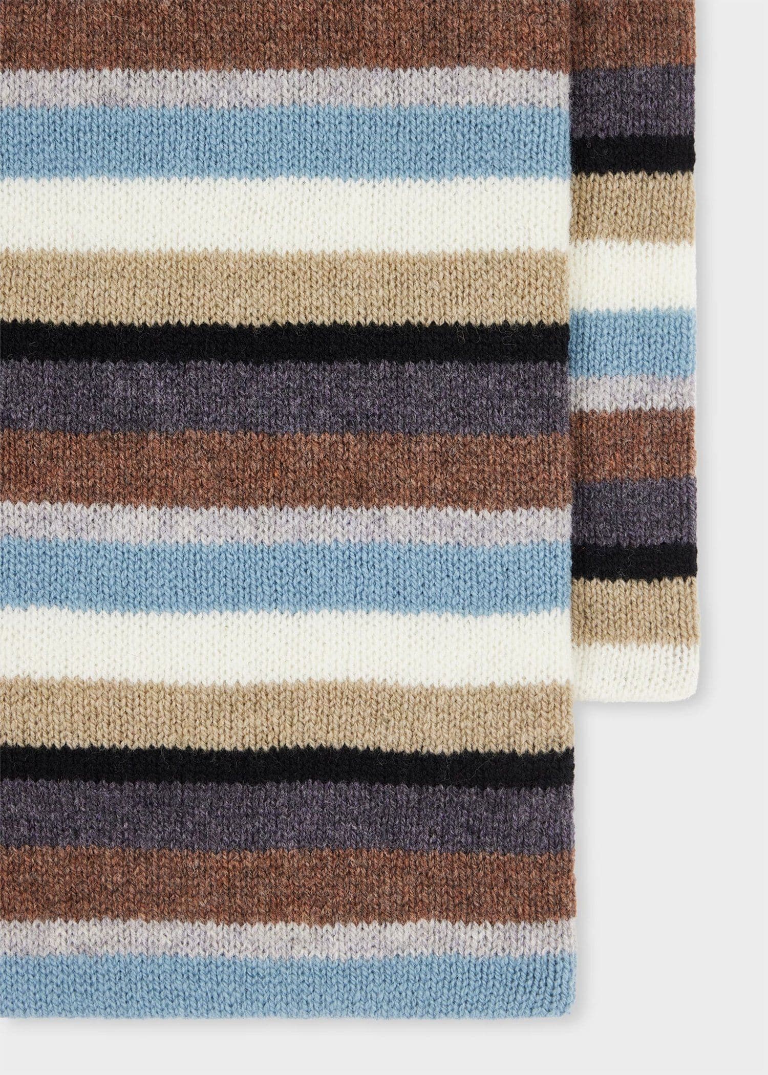 "Seasonal Stripe" ウールマフラー