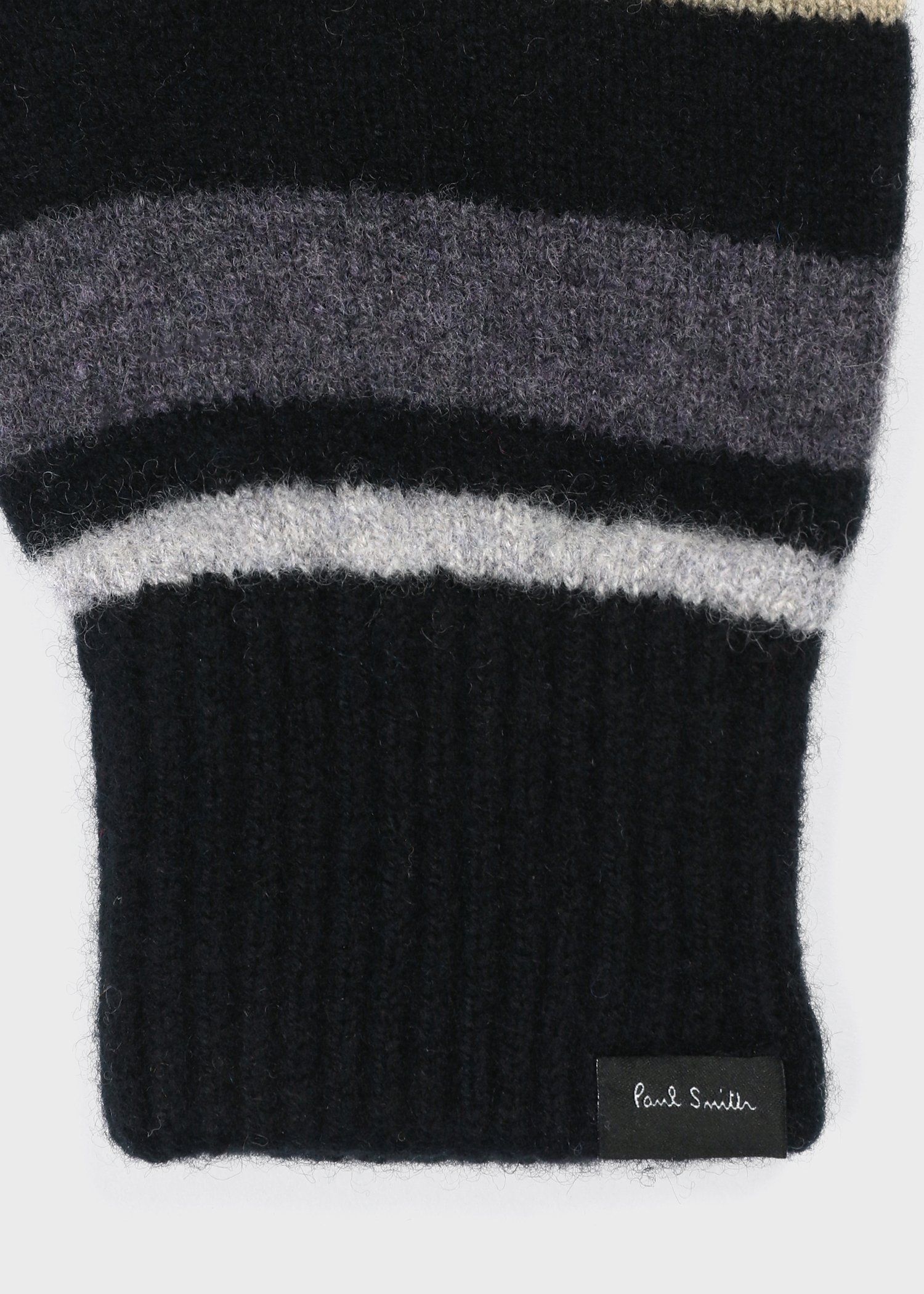 カラフルボーダー ニット グローブ