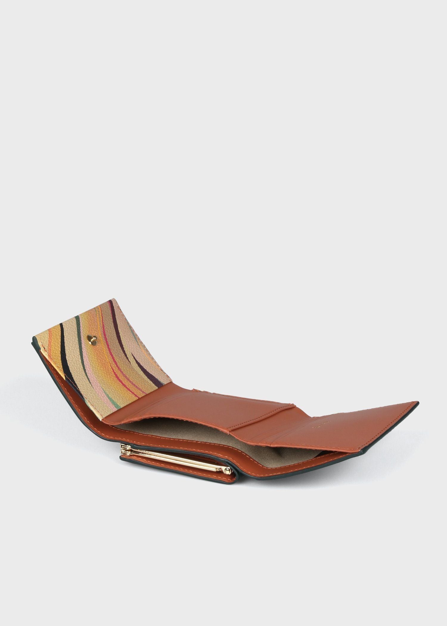 Newスワールトリム がま口3つ折り財布