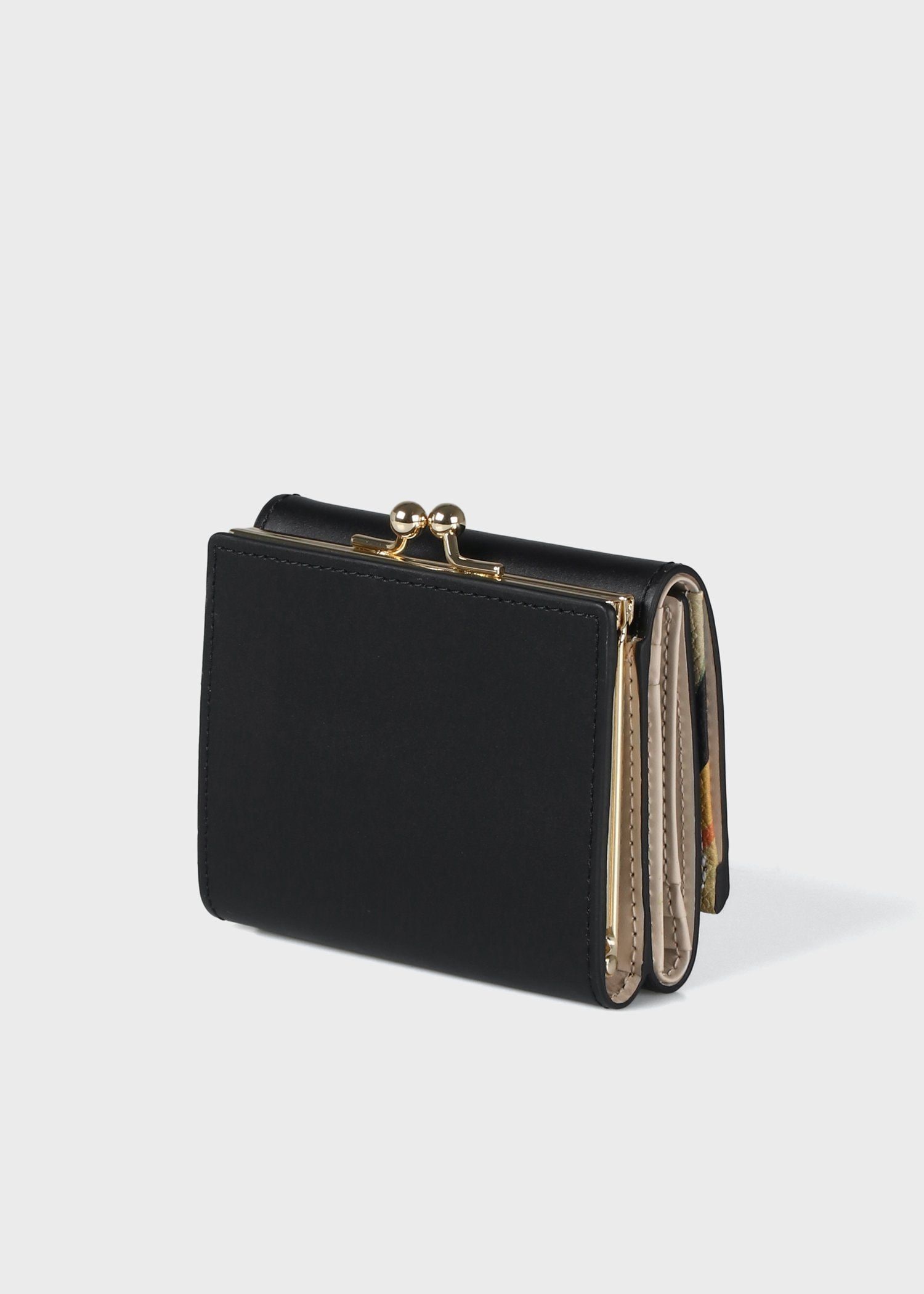 Newスワールトリム がま口3つ折り財布