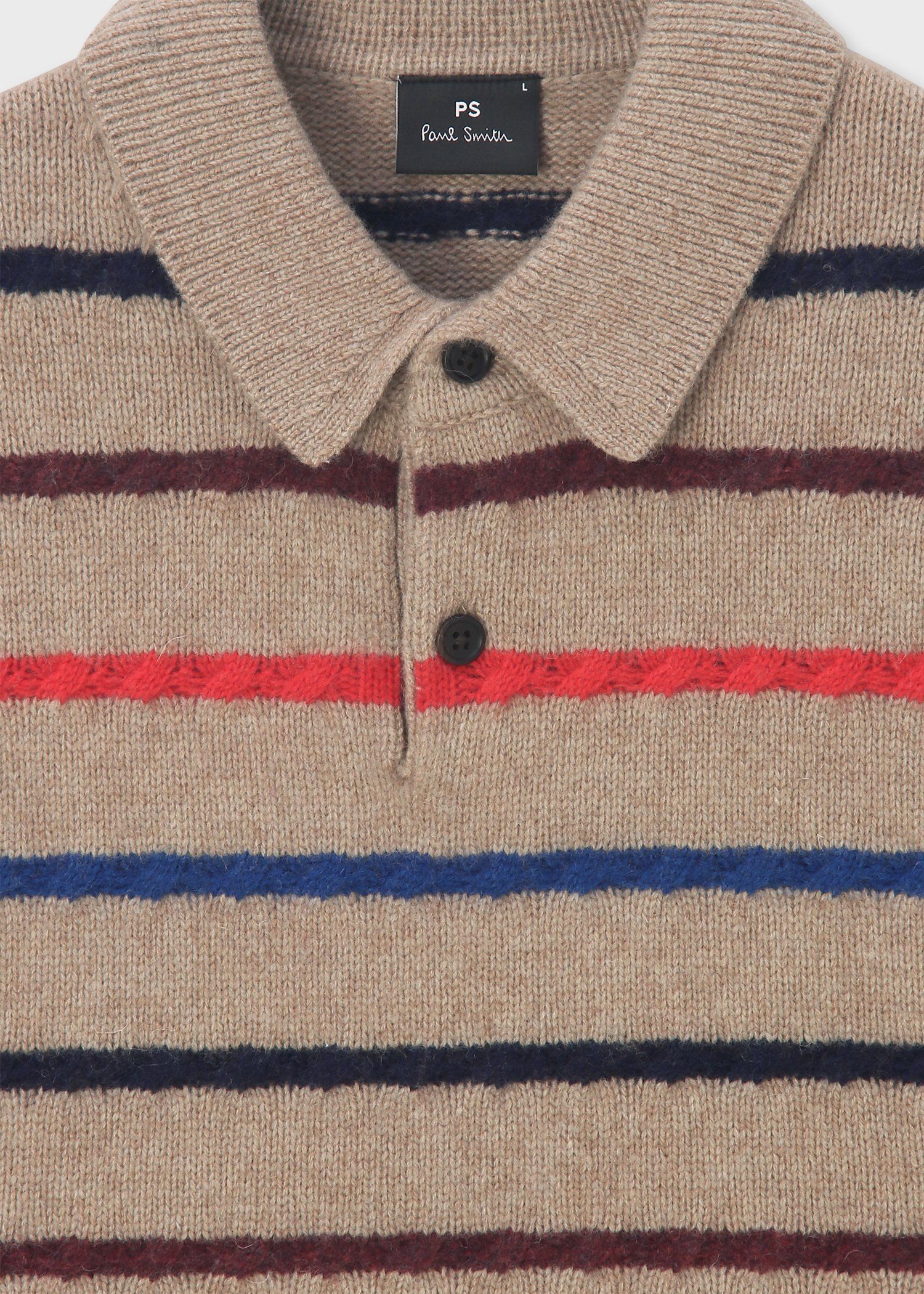 マルチカラーボーダー ニットポロ