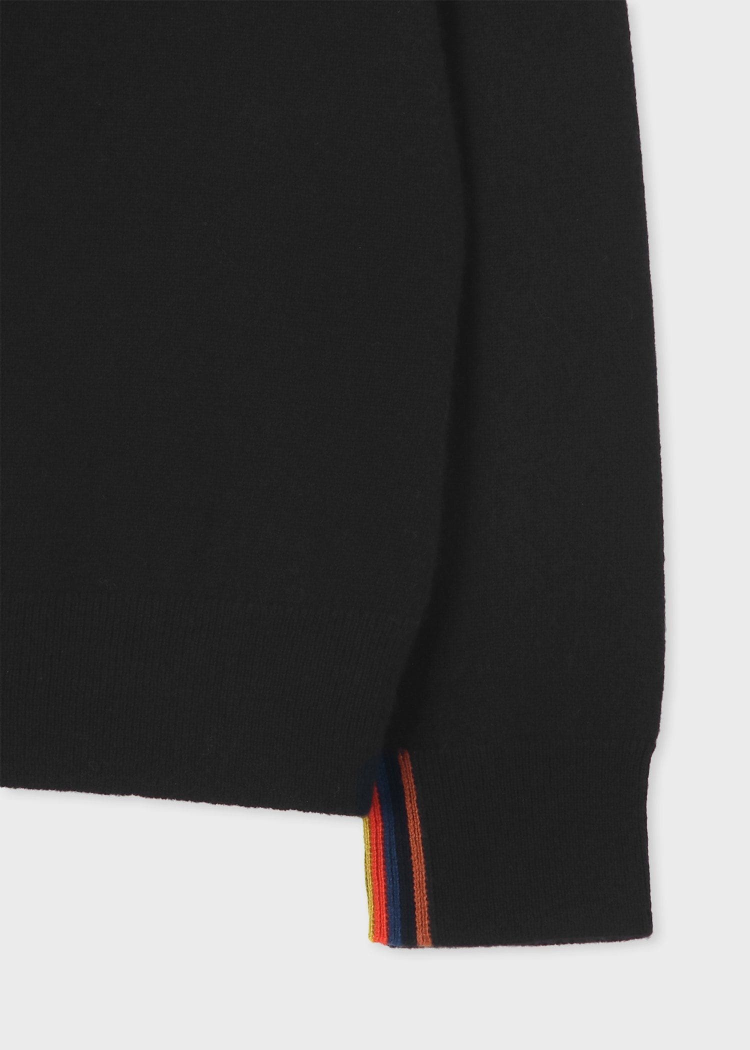 アーティストストライプポイント カシミヤ ニット