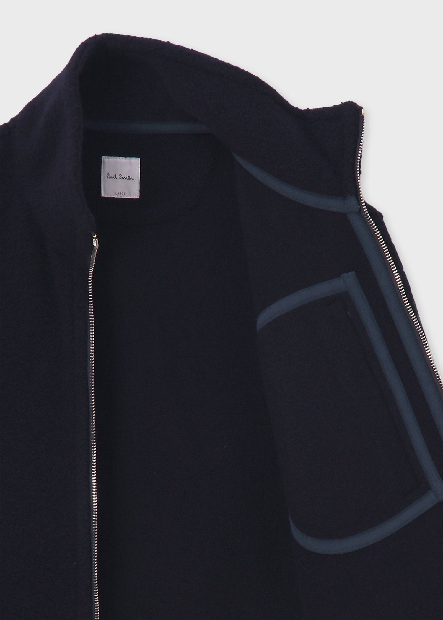 ボアフリース ジップアップブルゾン（ネイビー） ｜ポール・スミス