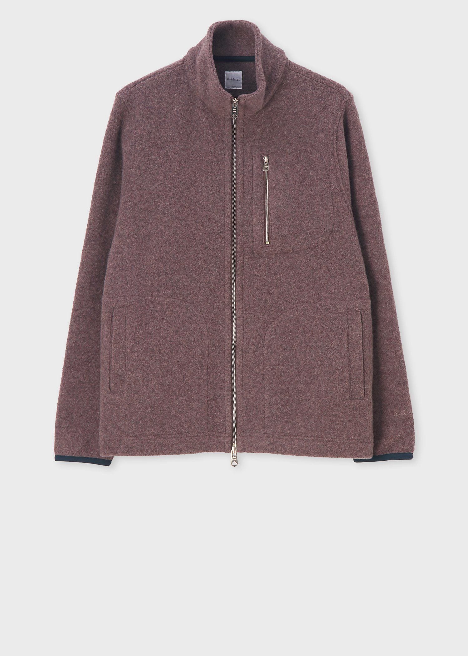 ボアフリース ジップアップブルゾン（ネイビー） ｜ポール・スミス