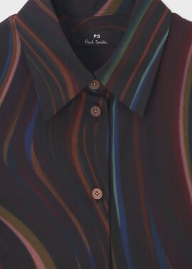 ウィメンズ “Winter Swirl” プリント シャツ ｜ポール・スミス