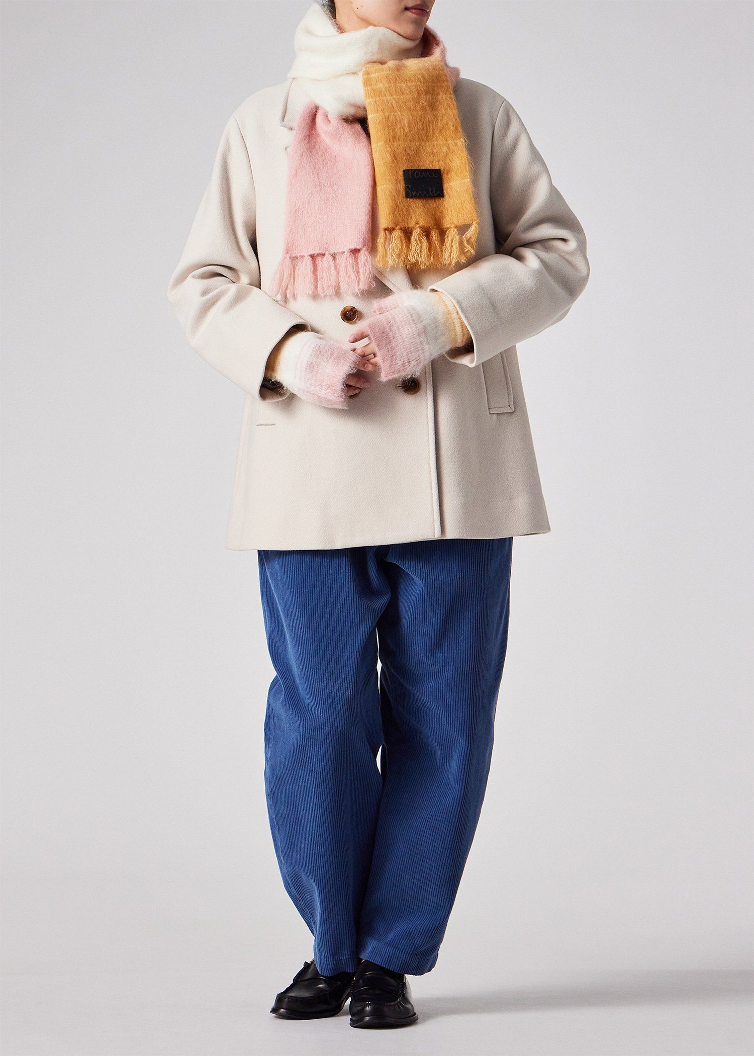 ウィメンズ モヘヤ ミックス マフラー