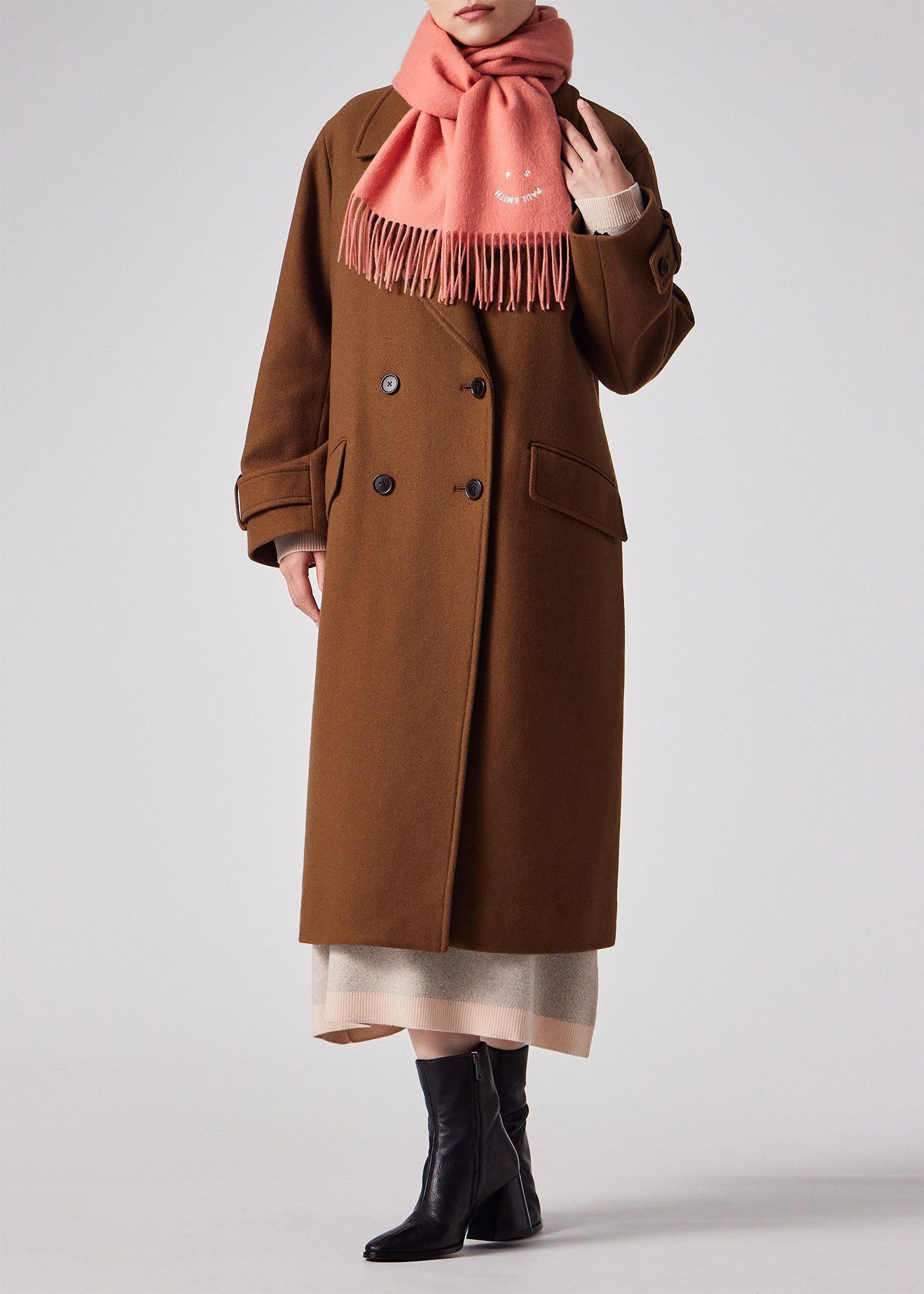 ウィメンズ "PS Happy" エンブロイダリー マフラー