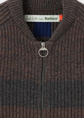 Paul Smith Loves Barbour ニットボンバーカーディガン（ダーク