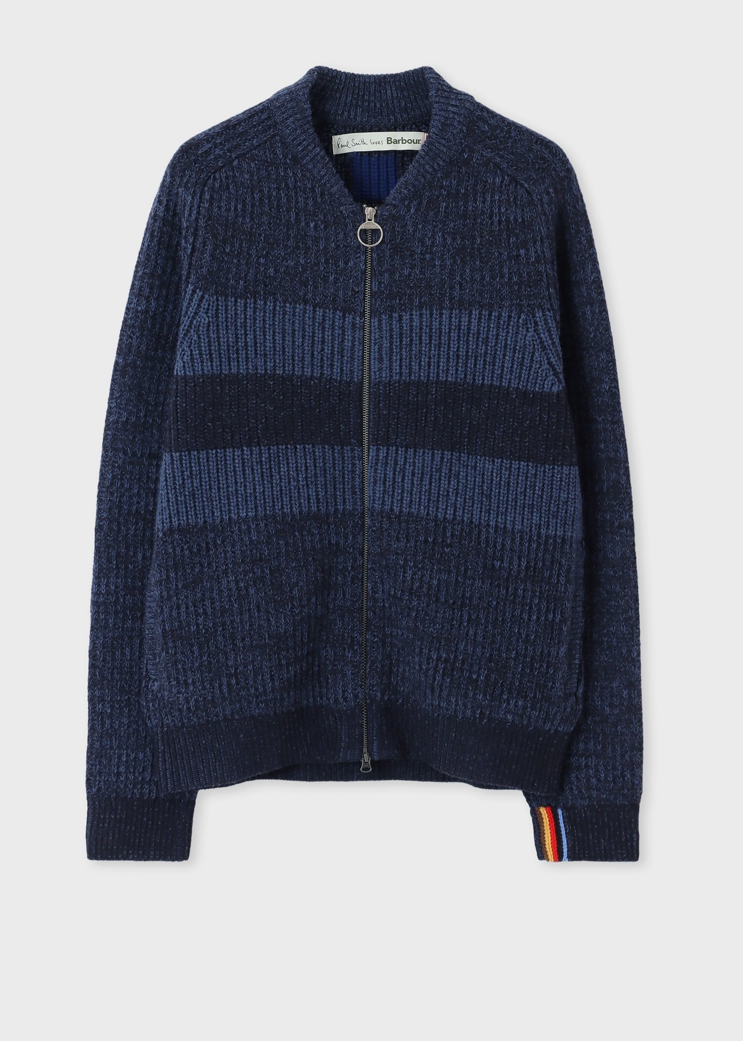 Paul Smith Loves Barbour ニットボンバーカーディガン ｜ポール・スミス