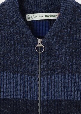 Paul Smith Loves Barbour ニットボンバーカーディガン ｜ポール・スミス