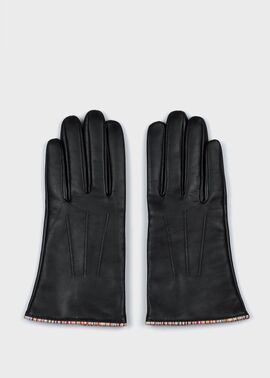 ウィメンズ シグネチャーストライプ パイピング グローブ ｜ポール・スミス