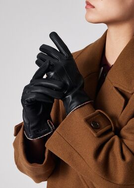 ウィメンズ シグネチャーストライプ パイピング グローブ ｜ポール・スミス