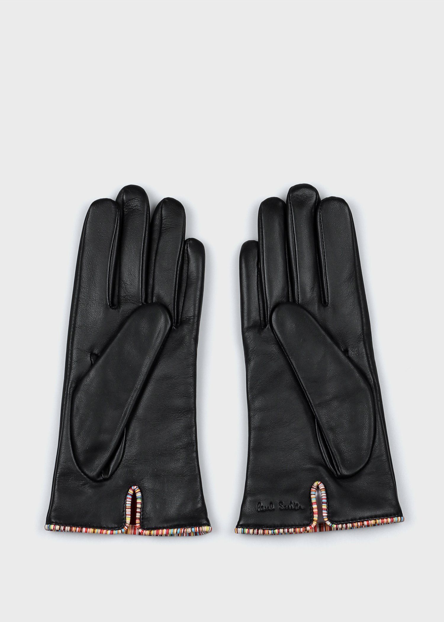 ウィメンズ シグネチャーストライプ パイピング グローブ ｜ポール・スミス