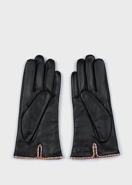 ウィメンズ シグネチャーストライプ パイピング グローブ ｜ポール・スミス