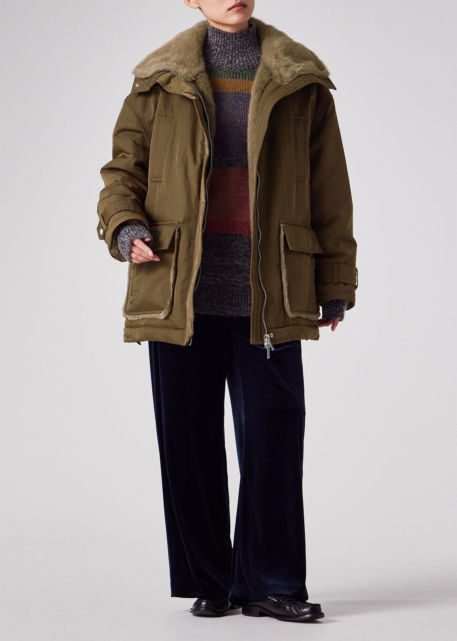 ウィメンズ フェイクファー カジュアルコート ｜ポール・スミス