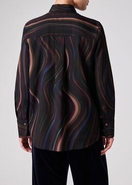 ウィメンズ “Winter Swirl” プリント シャツ ｜ポール・スミス