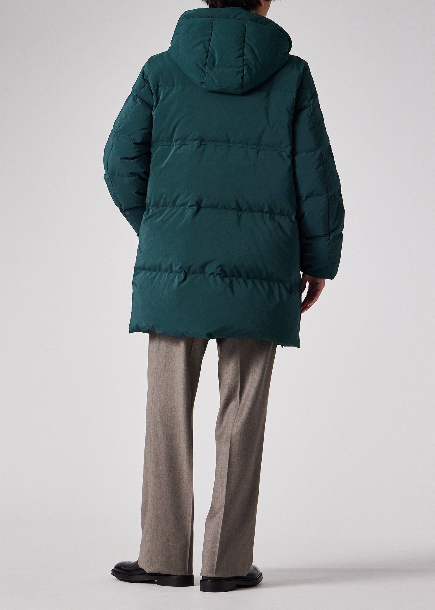 未使用級 42 ポールスミス ウール 切替 ダウンコート 大きいサイズ ポールスミスダウンコート（サイズ42）