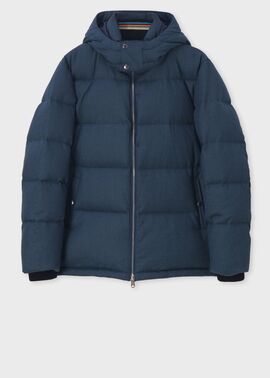 ウールフランネル ダウンジャケット