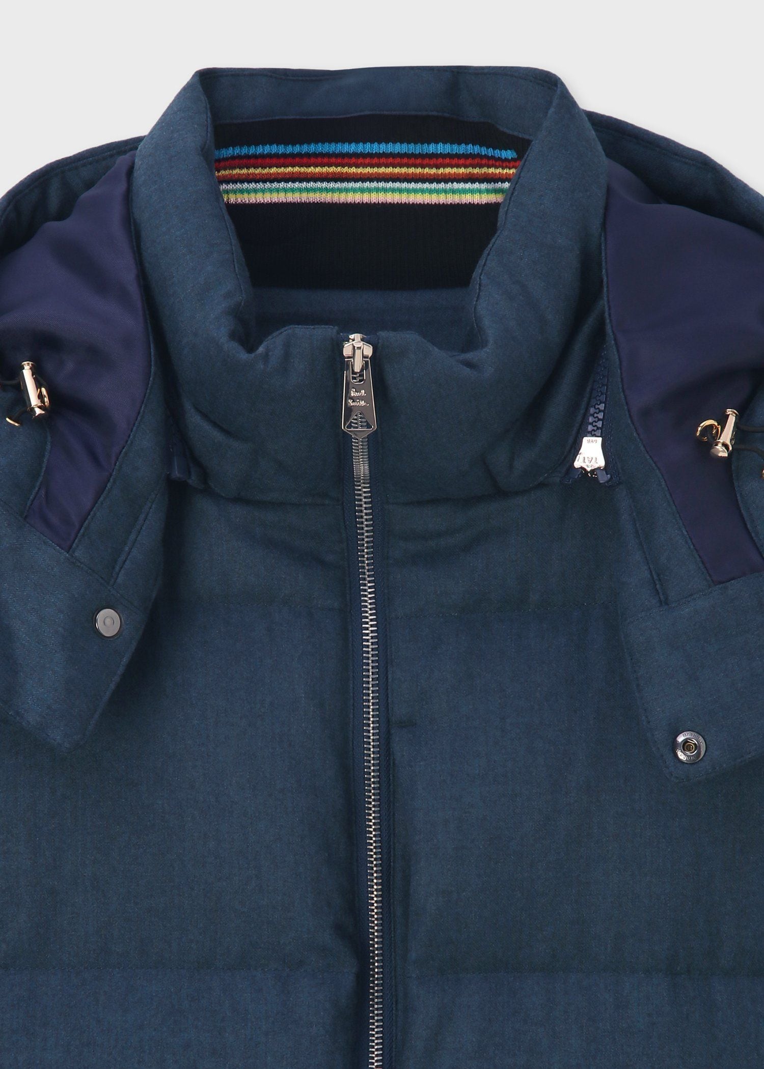 ウールフランネル ダウンジャケット（ダークブルー） ｜ポール・スミス