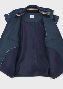 ウールフランネル ダウンジャケット（ダークブルー） ｜ポール・スミス