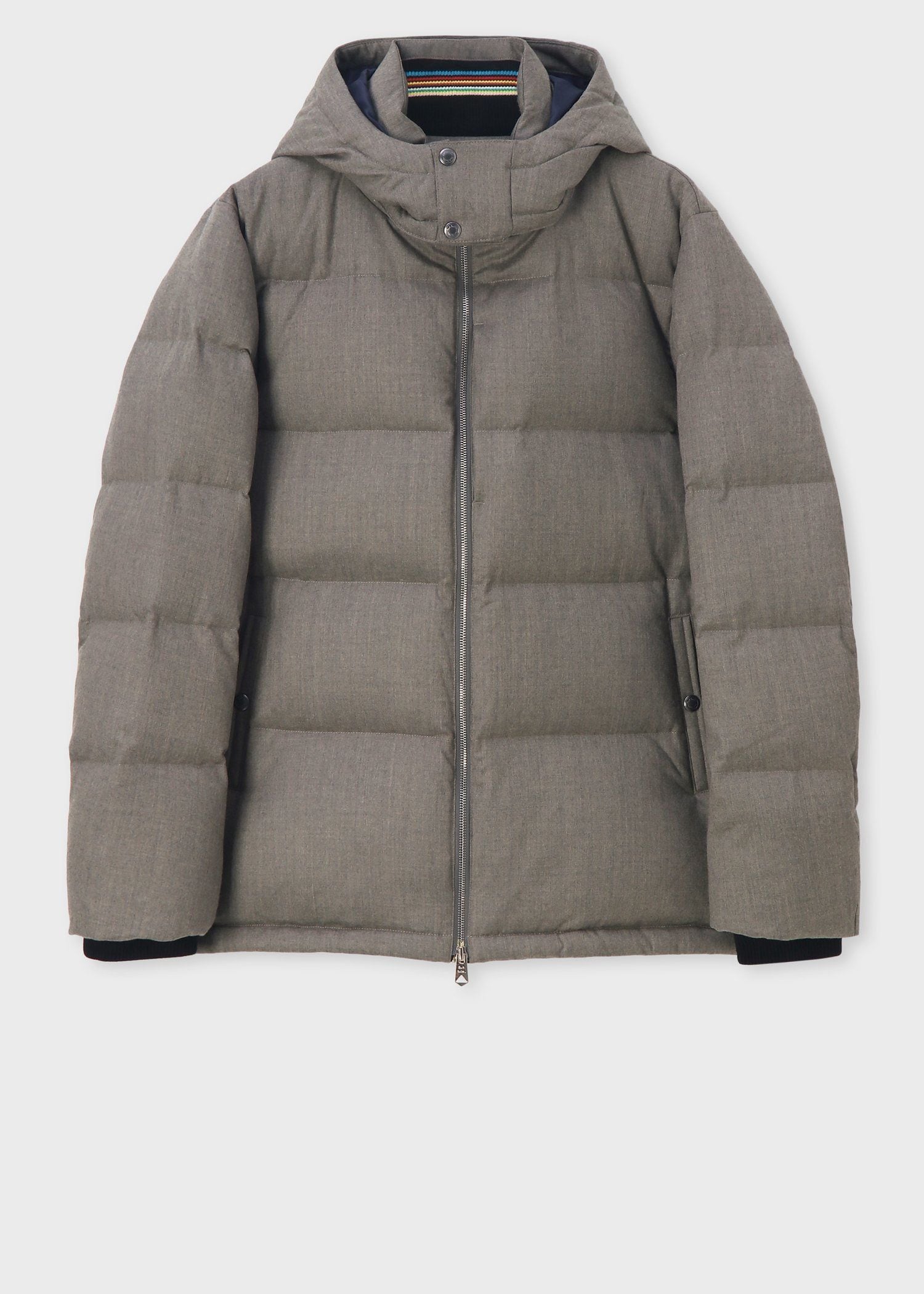 ウールフランネル ダウンジャケット