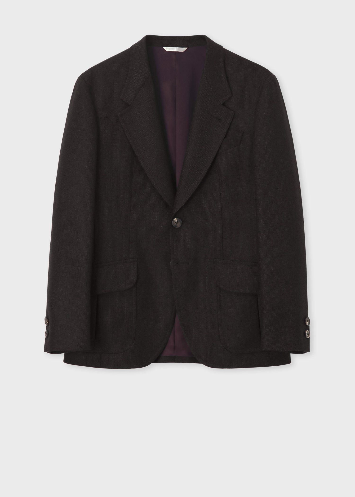 ピンチェックウール 2Bジャケット（ネイビー） ｜ポール・スミス