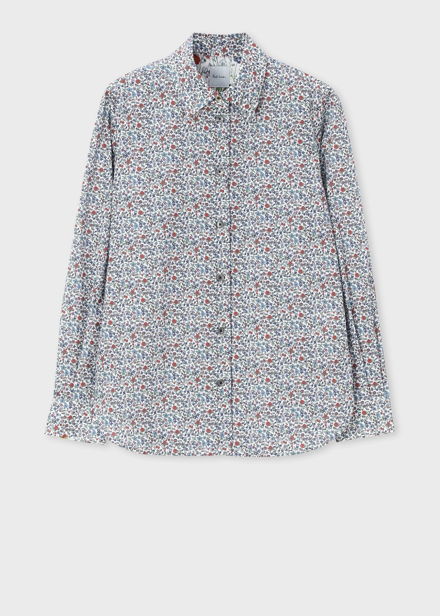 ウィメンズ リバティプリント 長袖シャツ