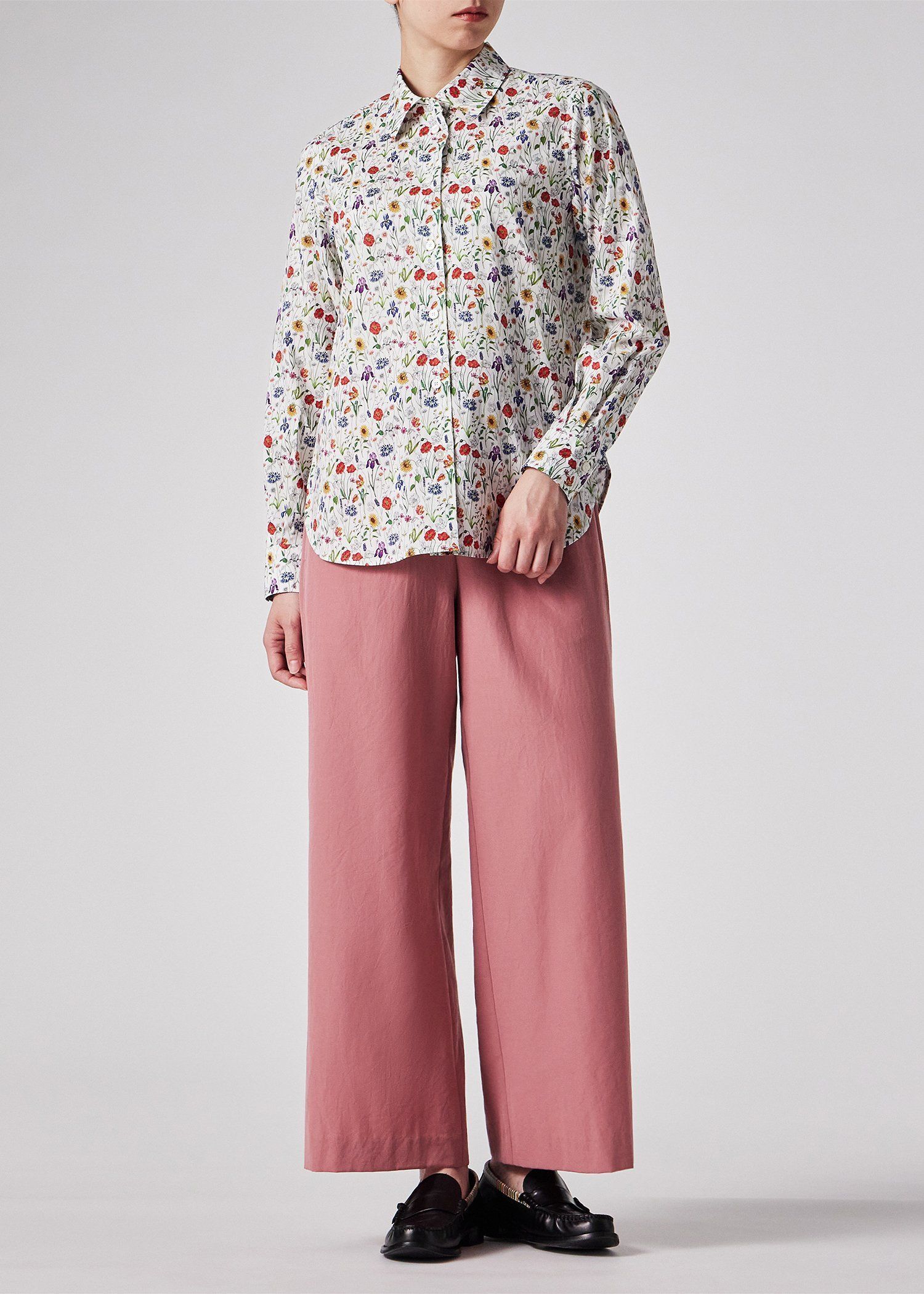 ウィメンズ リバティプリント 長袖シャツ