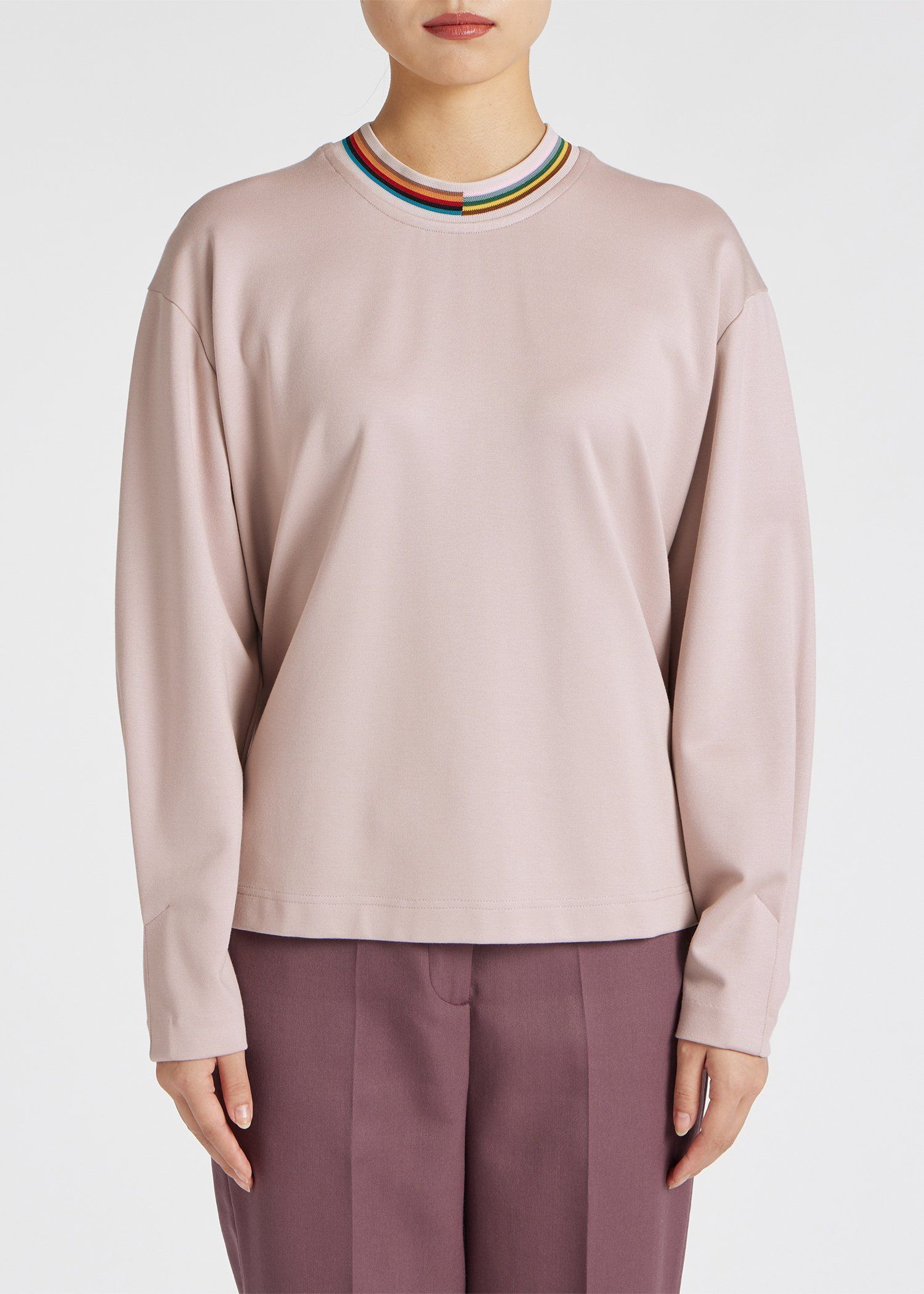 ウィメンズ シグネチャーネック 長袖カットソー