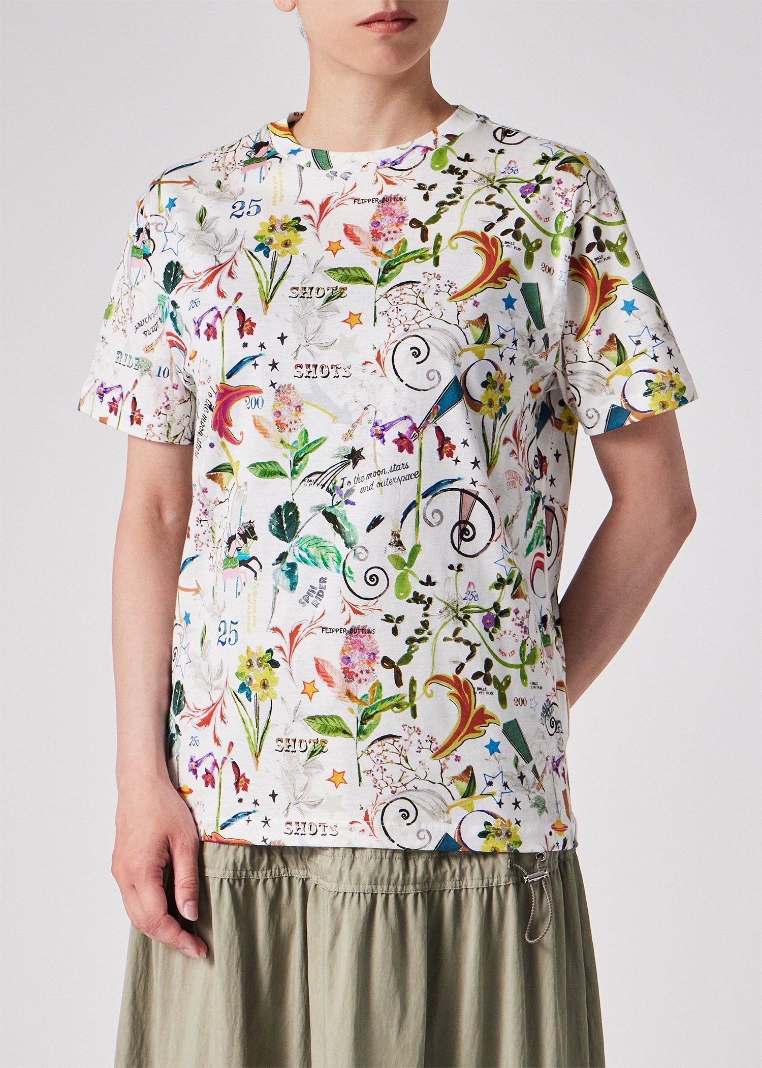 ウィメンズ オールオーバープリント 半袖Tシャツ