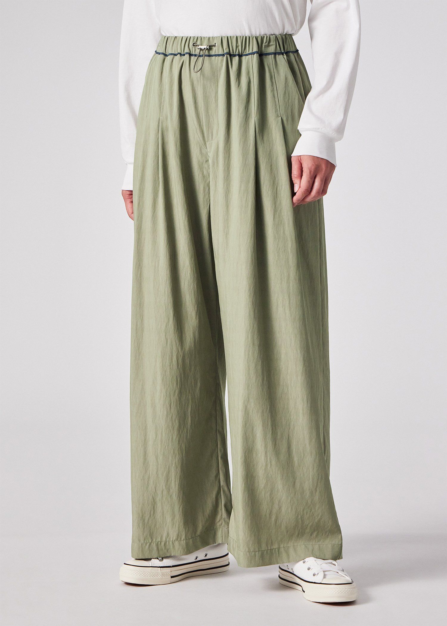 ウィメンズ ドロストコード レーヨン パンツ