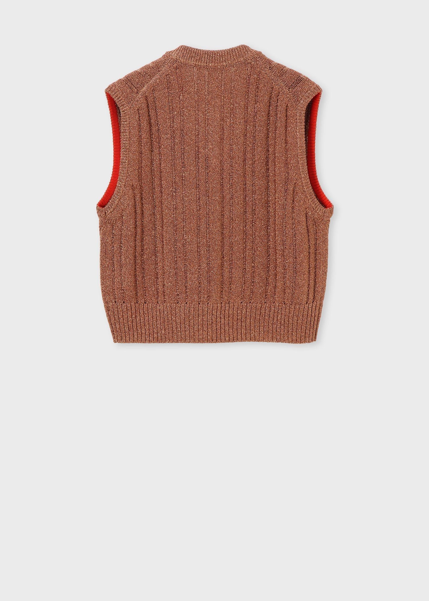 ウィメンズ グリッター ニット ベスト