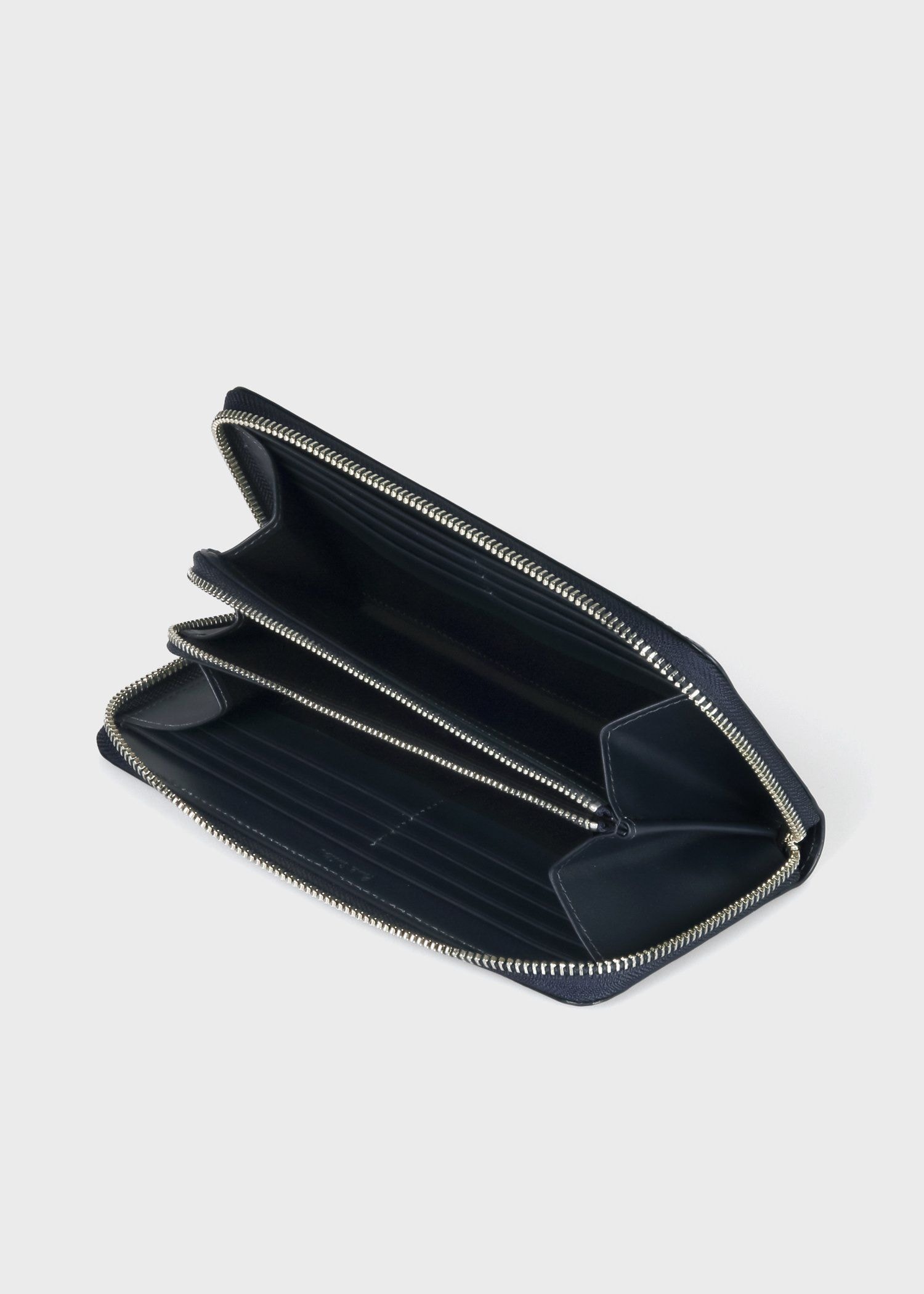 マーケトリーストライプラビット 長財布