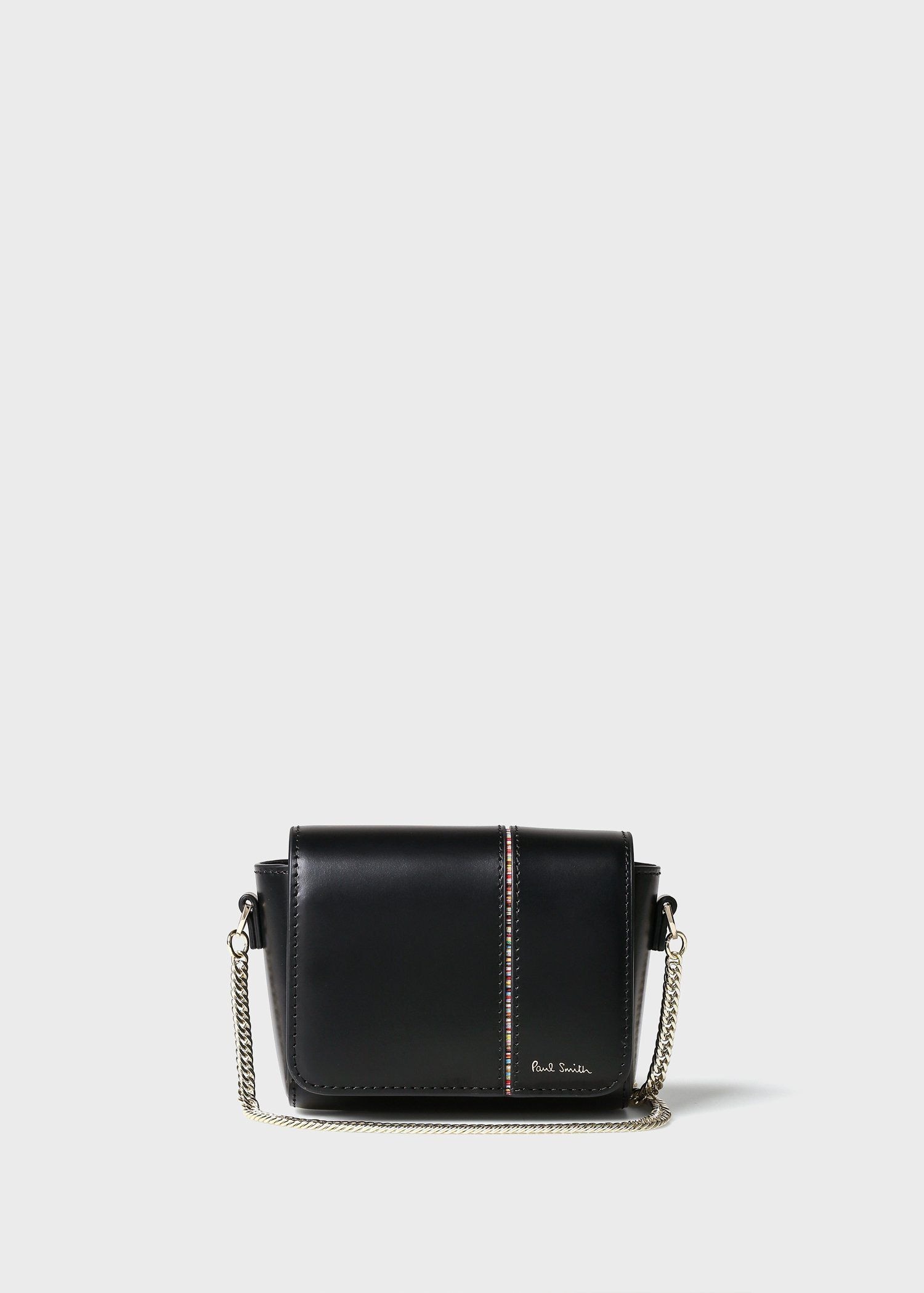 シグネチャーストライプ インバーテッド チェーンポーチ