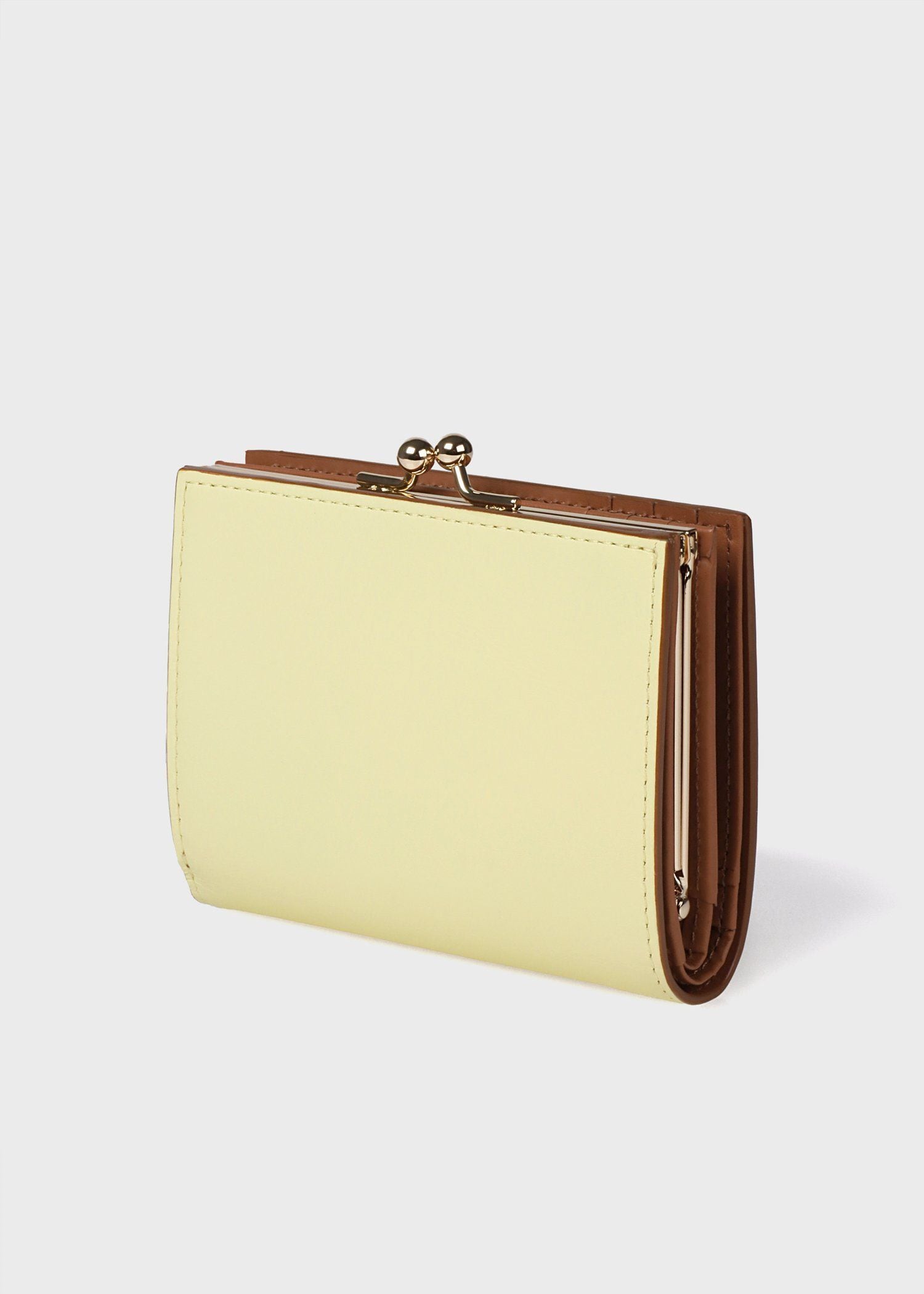 サプルレザー がま口2つ折り財布