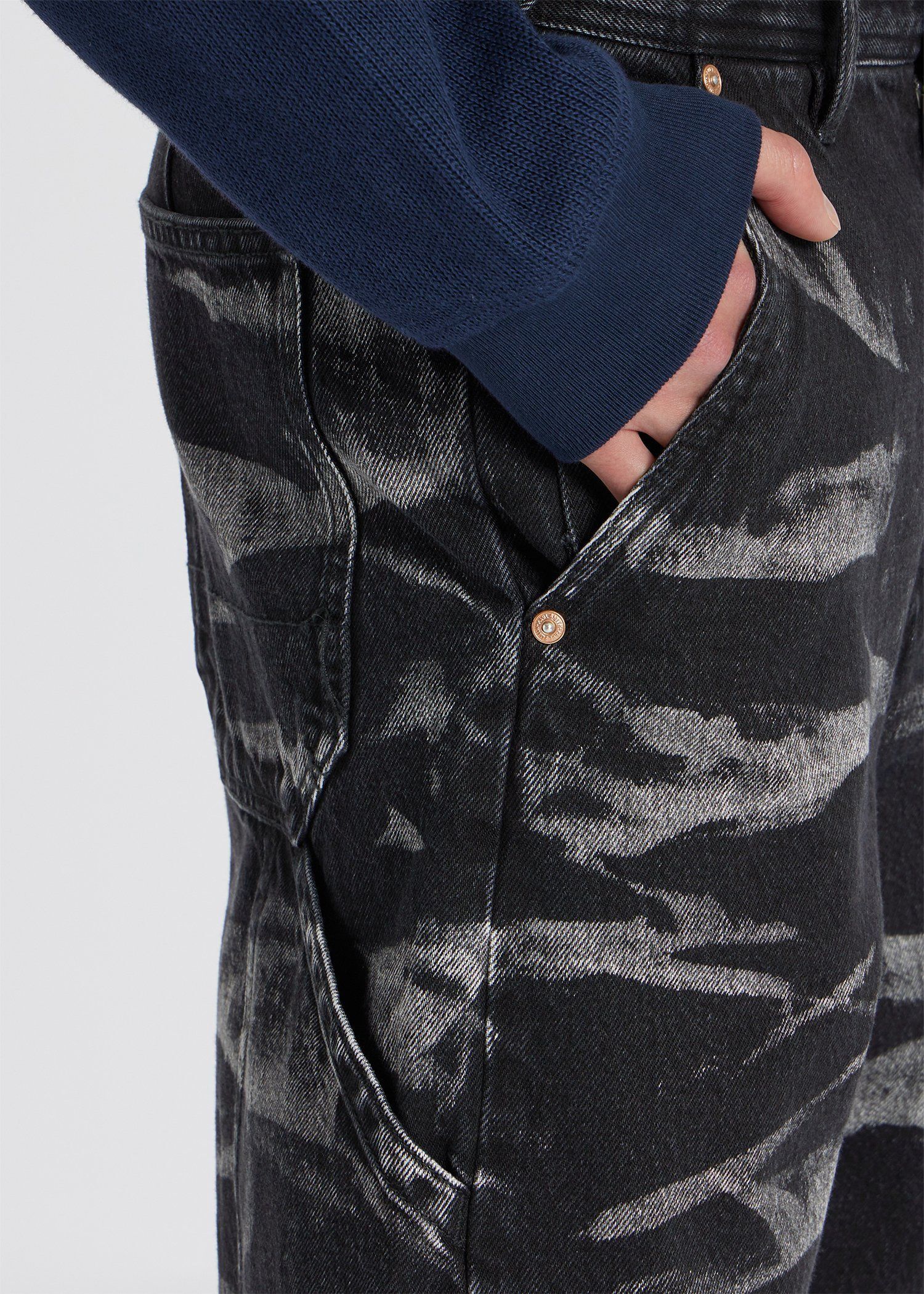 "bleaching" テクニカルジーンズ