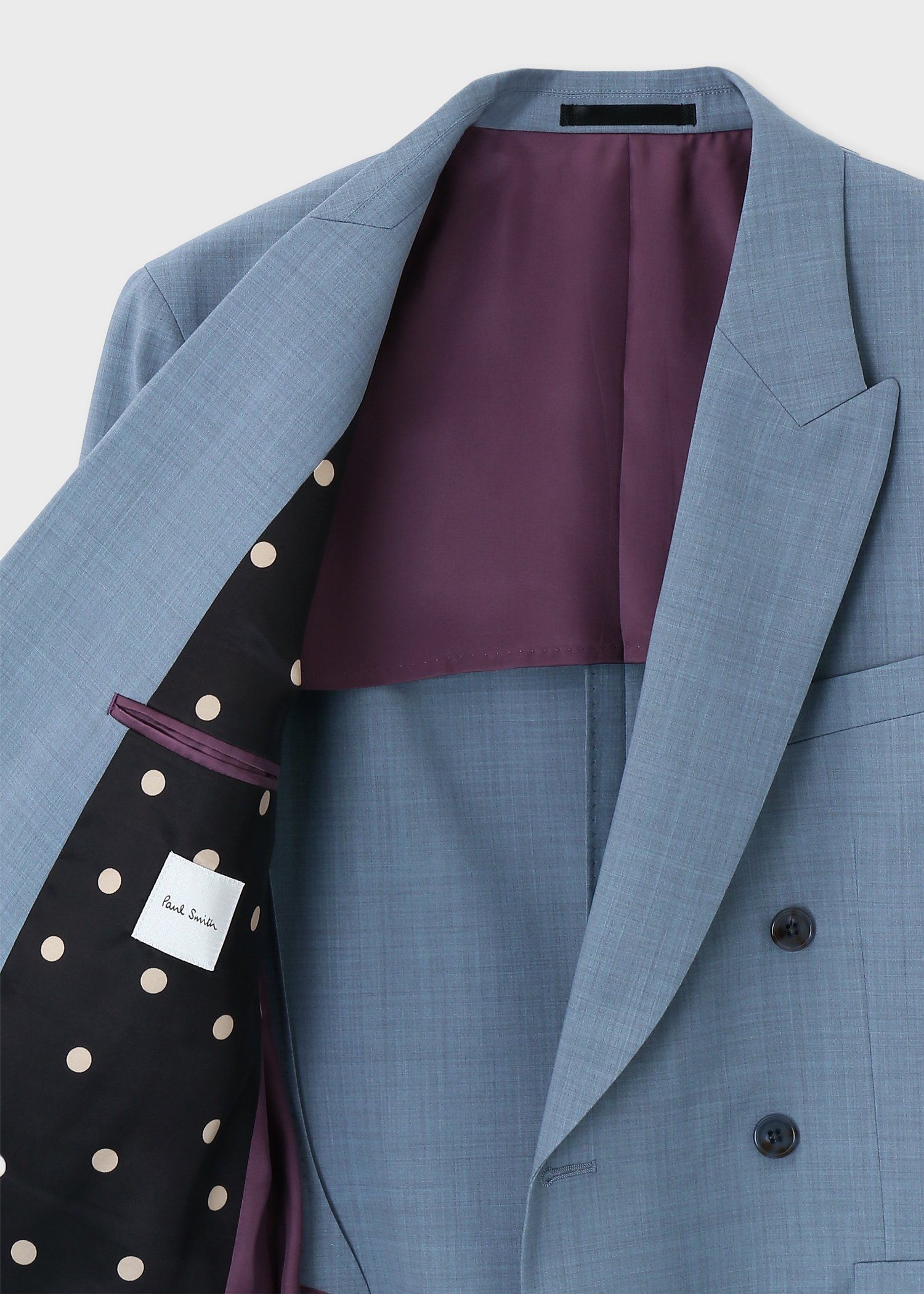 ソリッドカラー ダブルブレスト ジャケット