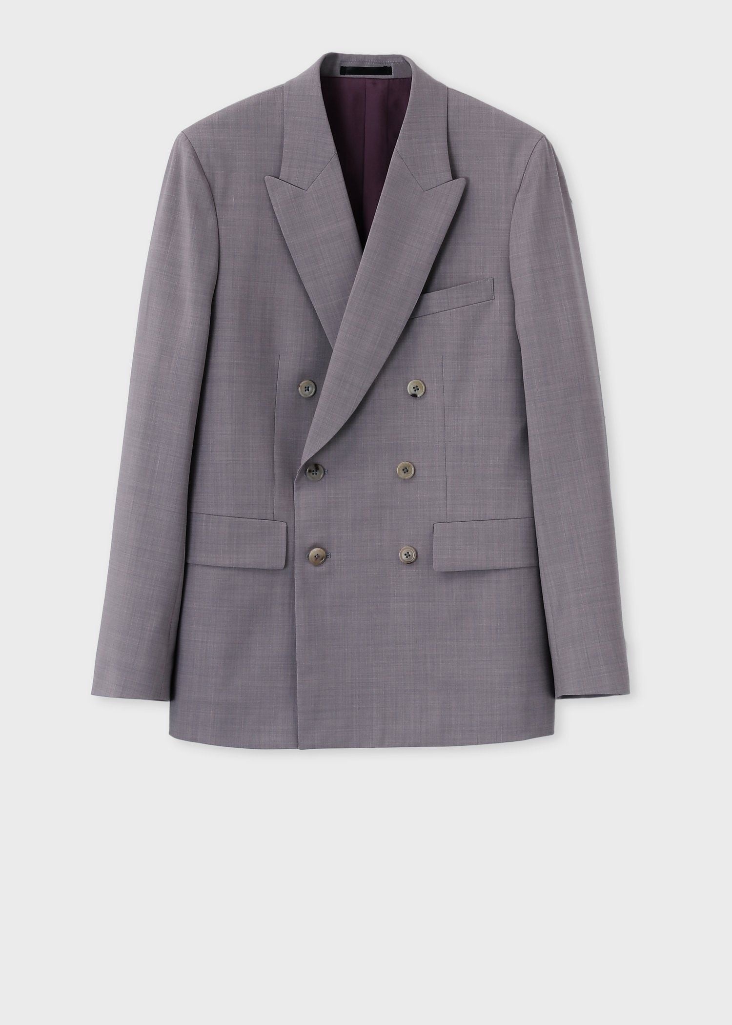 ソリッドカラー ダブルブレスト ジャケット