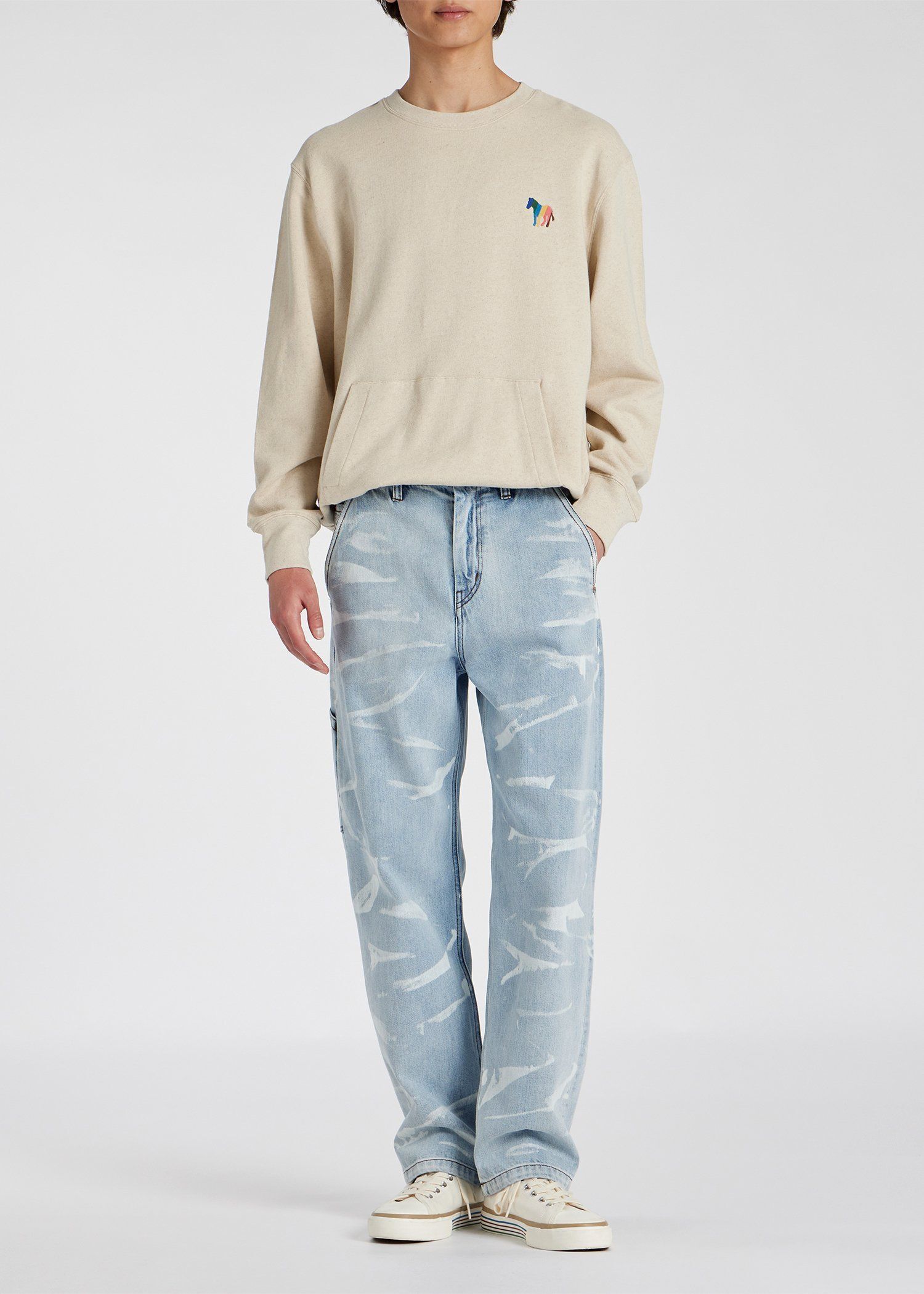 シーズンゼブラ エンブロイダリー 長袖カットソー