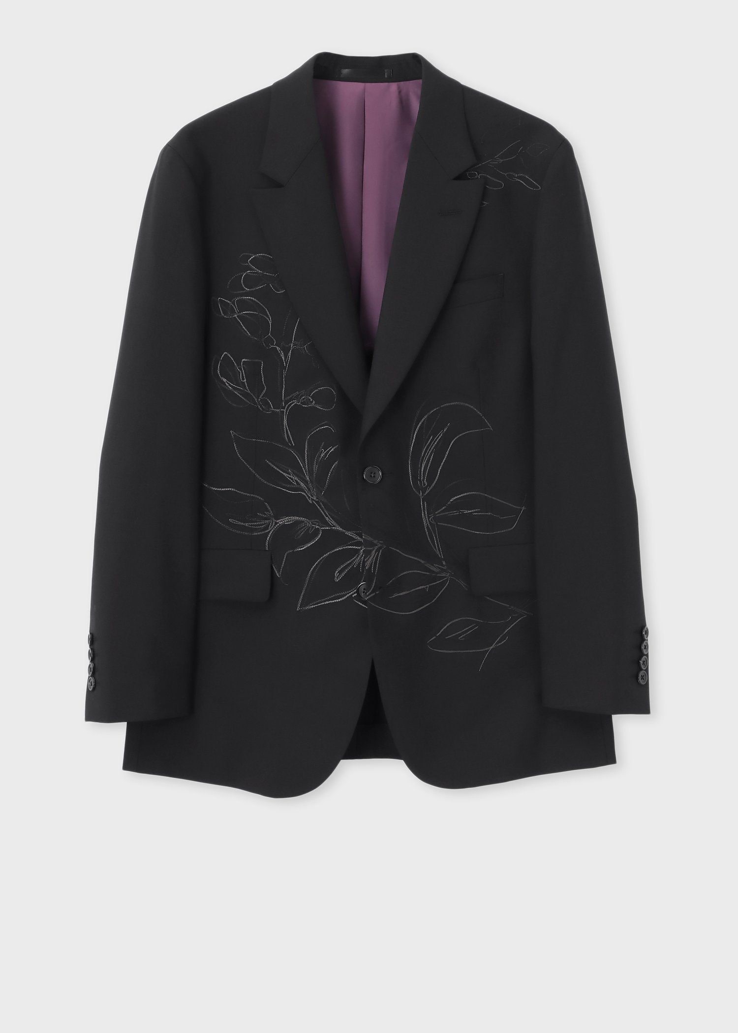 フローラルエンブロイダリー シングル2B ジャケット