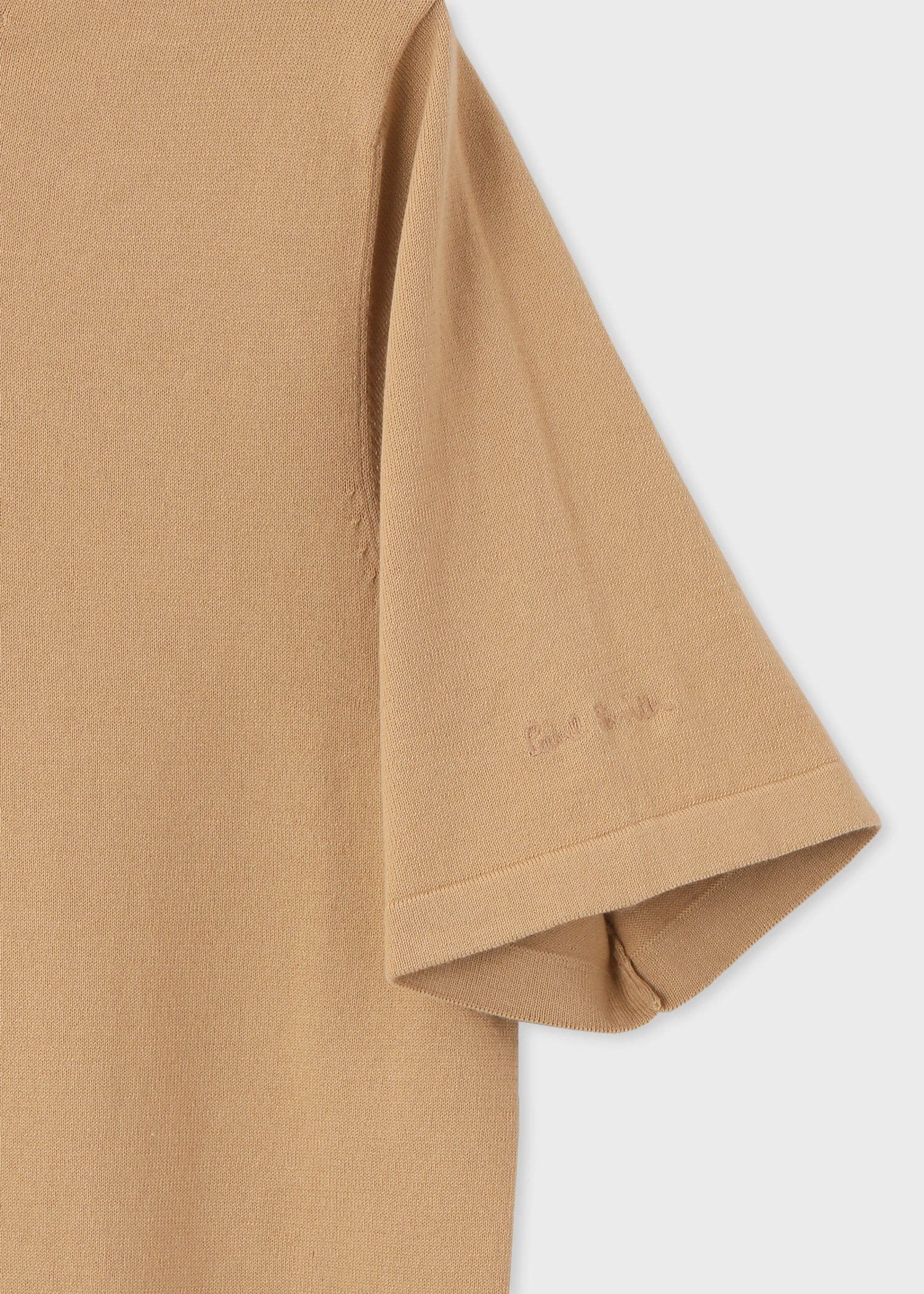 エンブロイダリーロゴ 半袖ニットソー