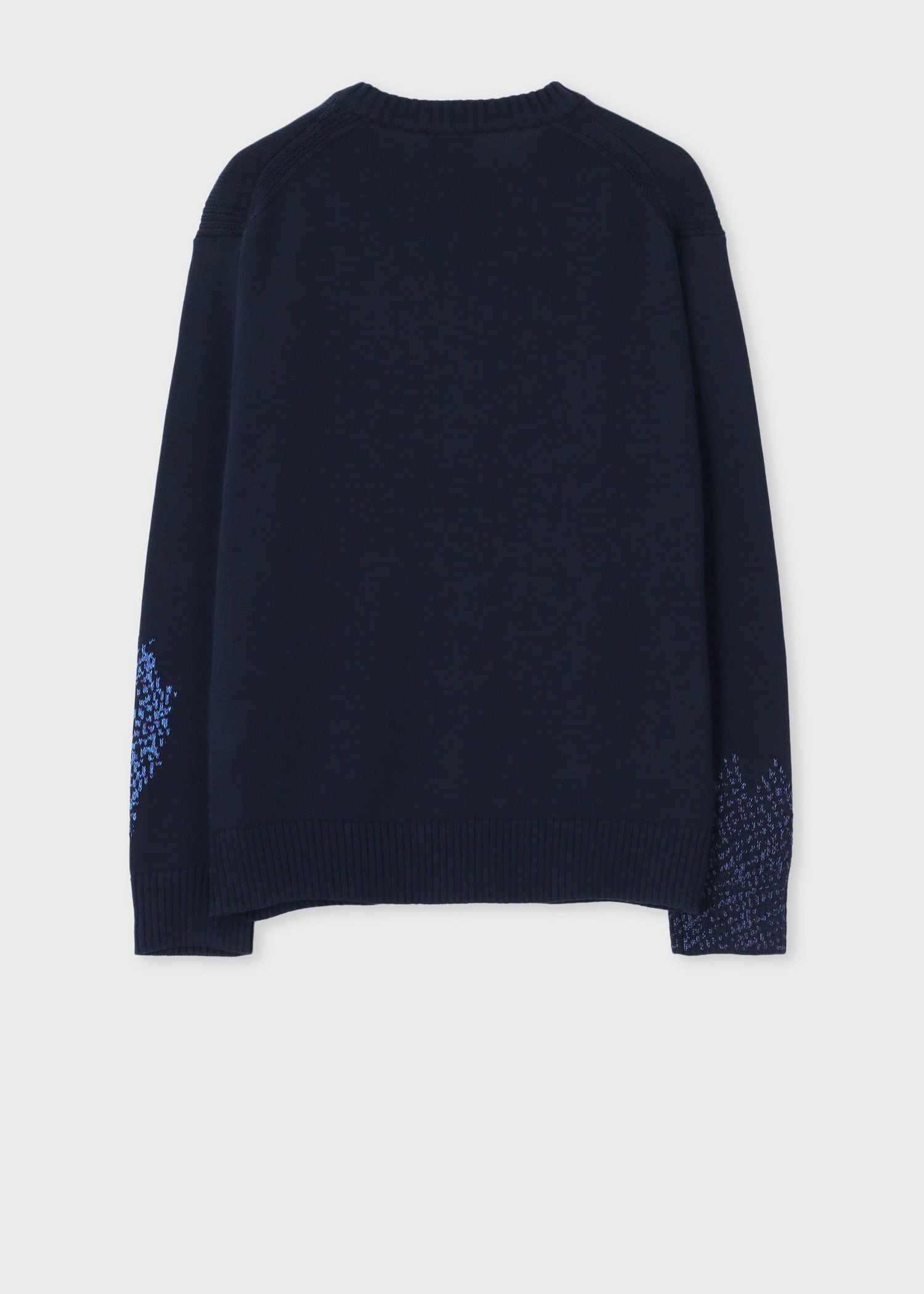 "Half Tone Floral" クルーネックニット