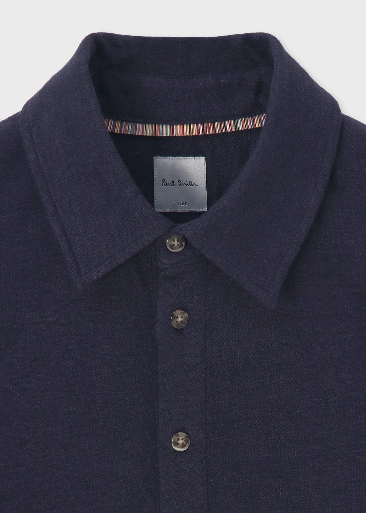 カラーリネン 鹿の子 ポロシャツ