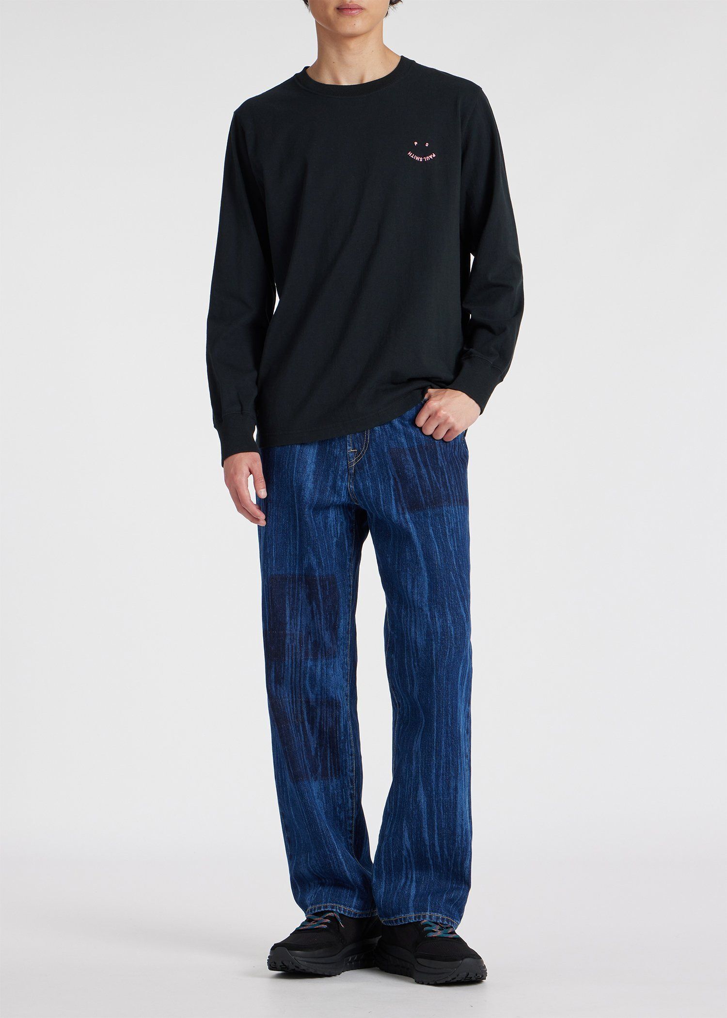 "Happy" 長袖Tシャツ