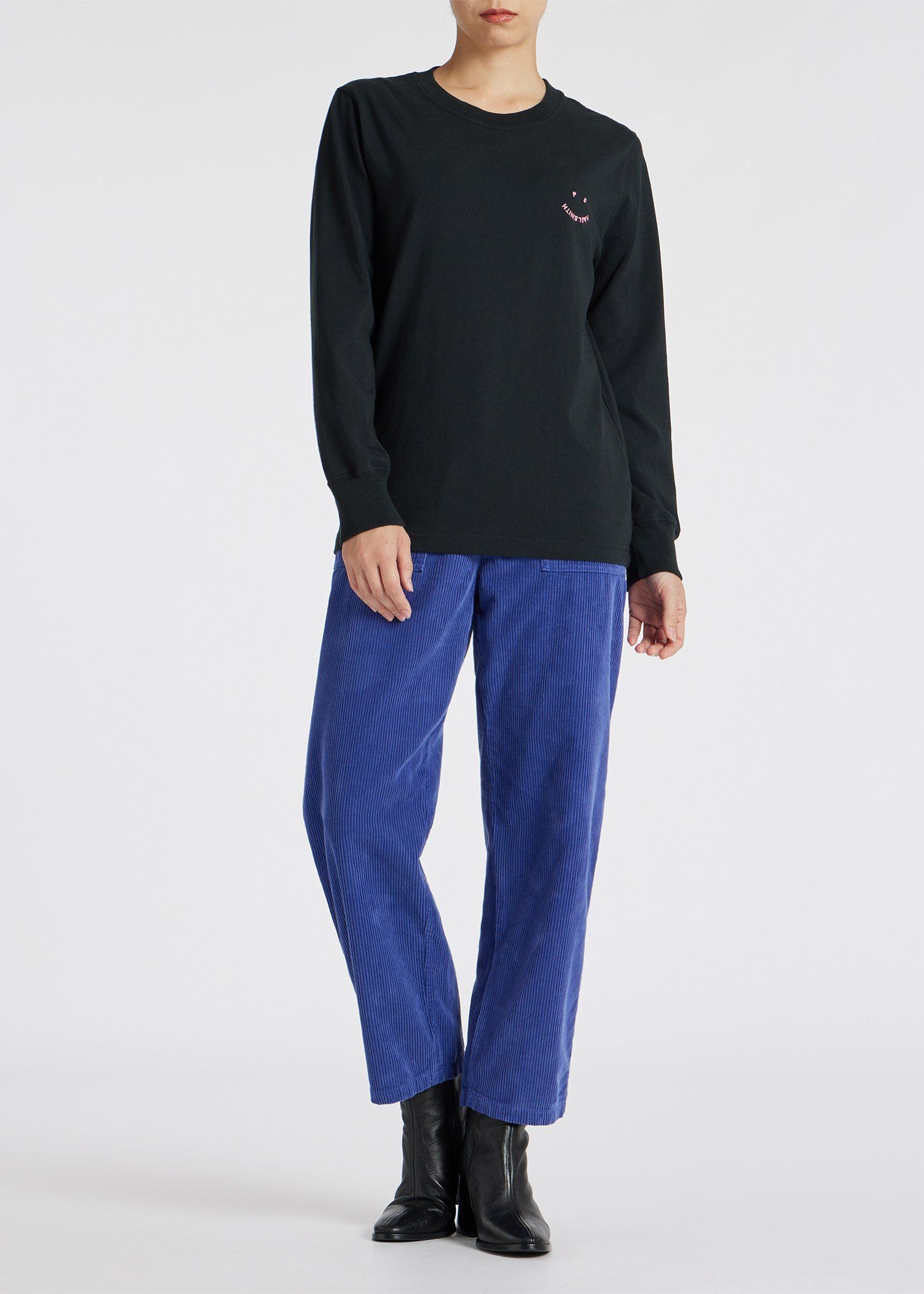 "Happy" 長袖Tシャツ