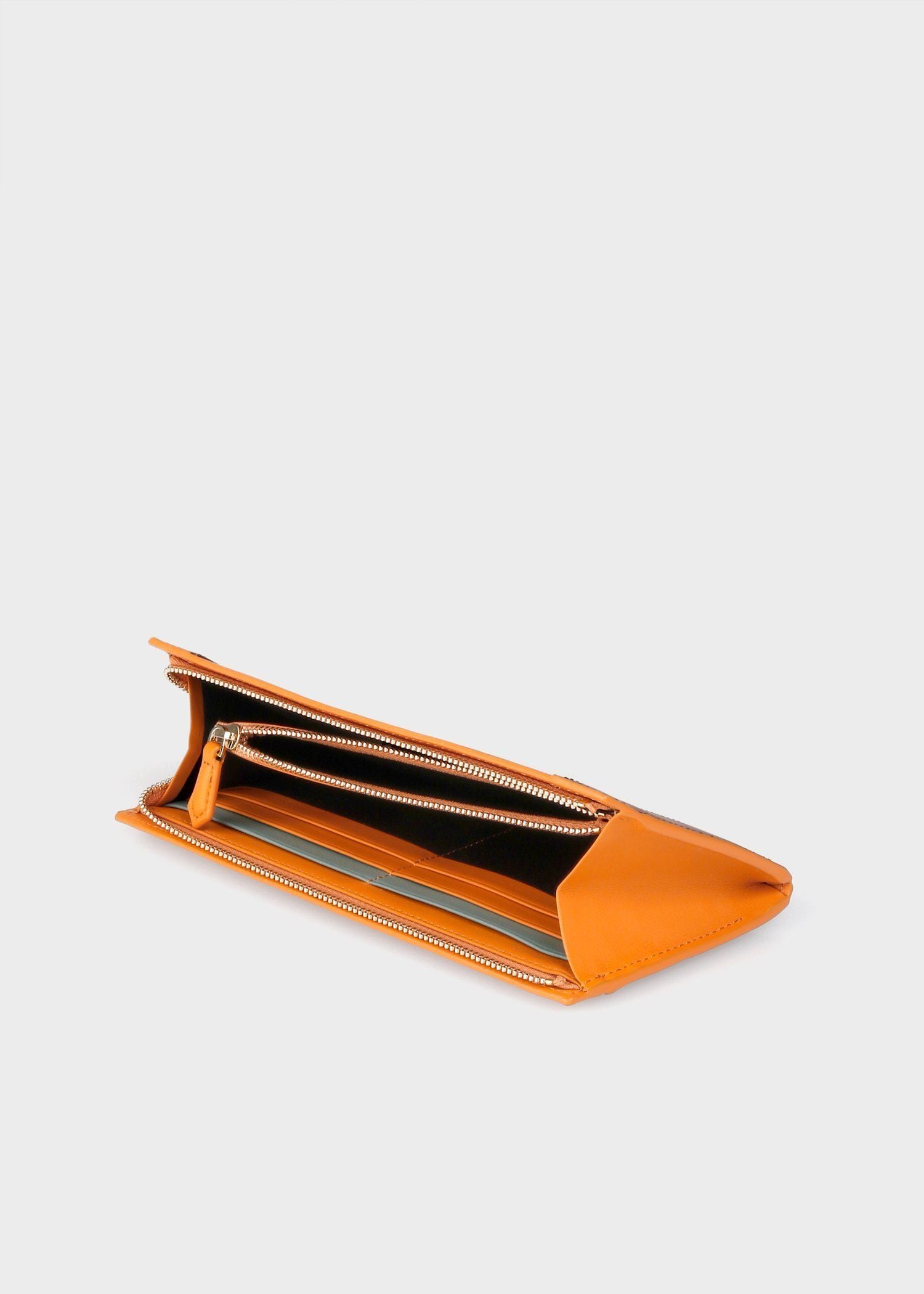 コントラストカラーブロック 長財布