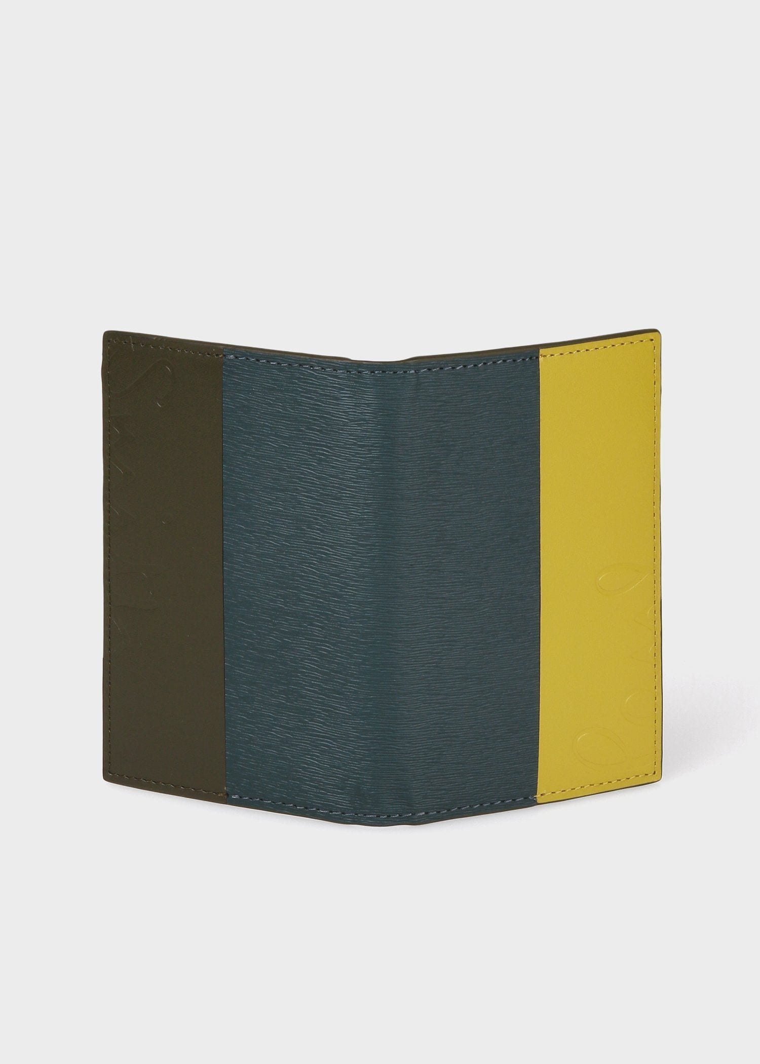 カラーブロックストライプ カードケース