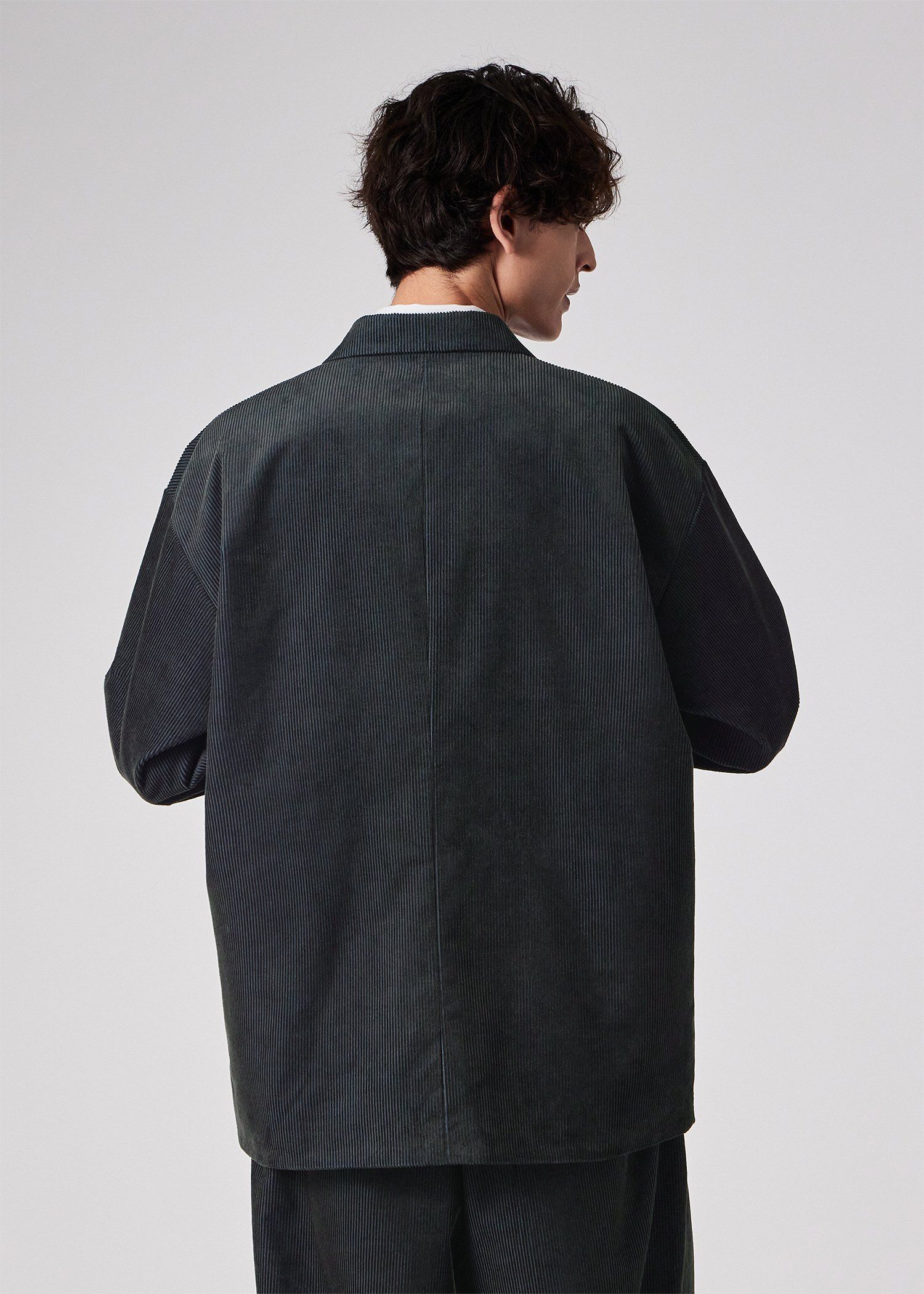 コーデュロイ ダブルブレスト ジャケット（ブルー） ｜ポール・スミス